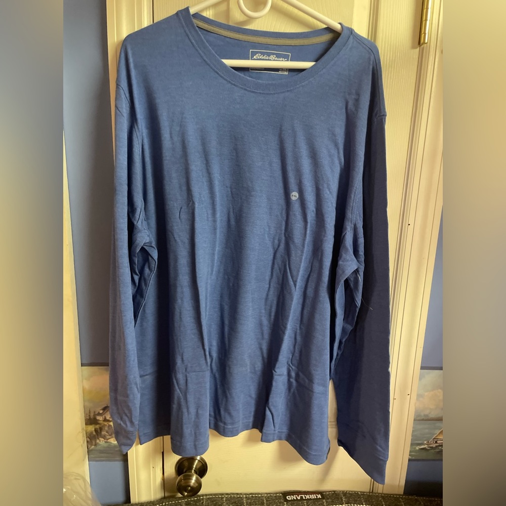 EDDIE BAUER MENS LONG SLEEVE LIGHTWEIGHT PRO CLASSIC TEE SHIRT NEW WITH …